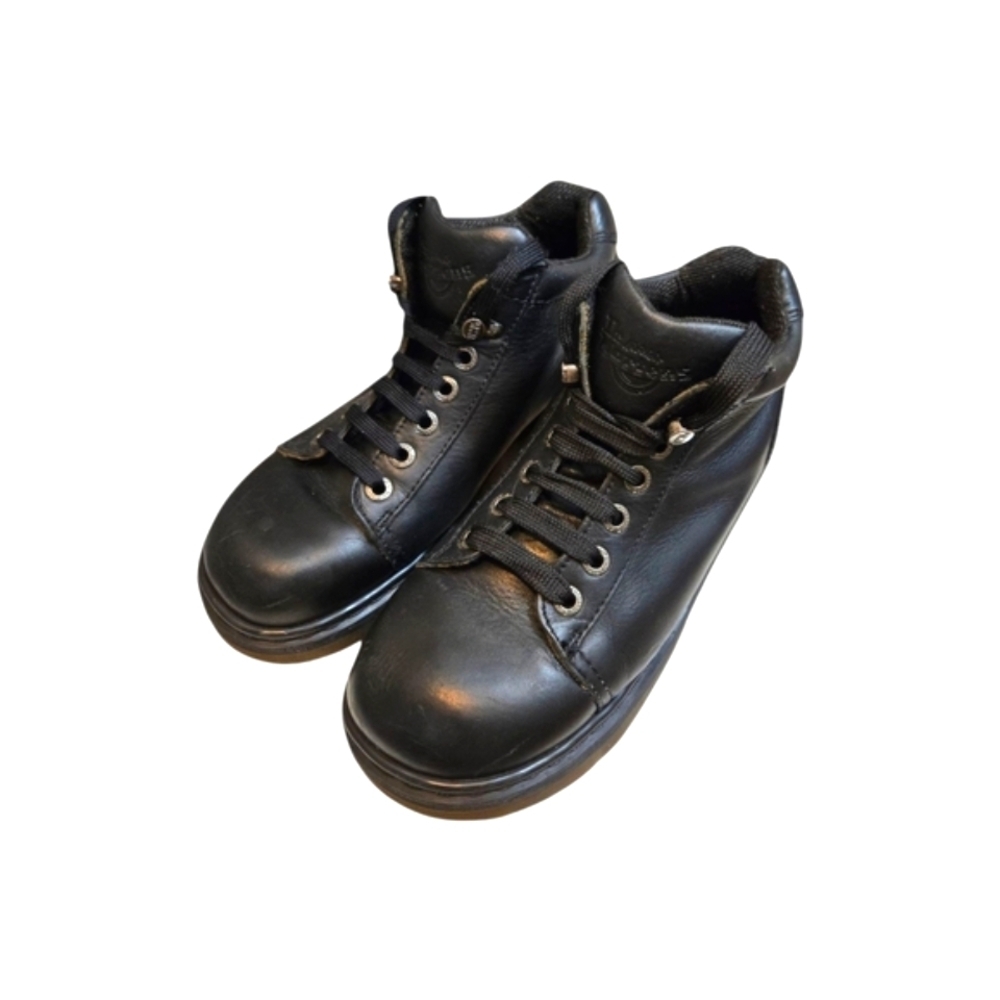 Dr. Martens 8550 Black Leather Boots Size UK 8/US 10 Chunky England 90s Vintage - Picture 2 of 12